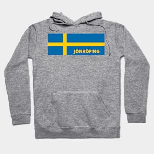 Jönköping City in Swedish Flag Hoodie